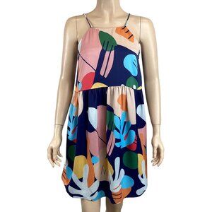 Crosby By Mollie Burch Size XS Sleeveless Dress NWOT Multicolor Abstract Print‎